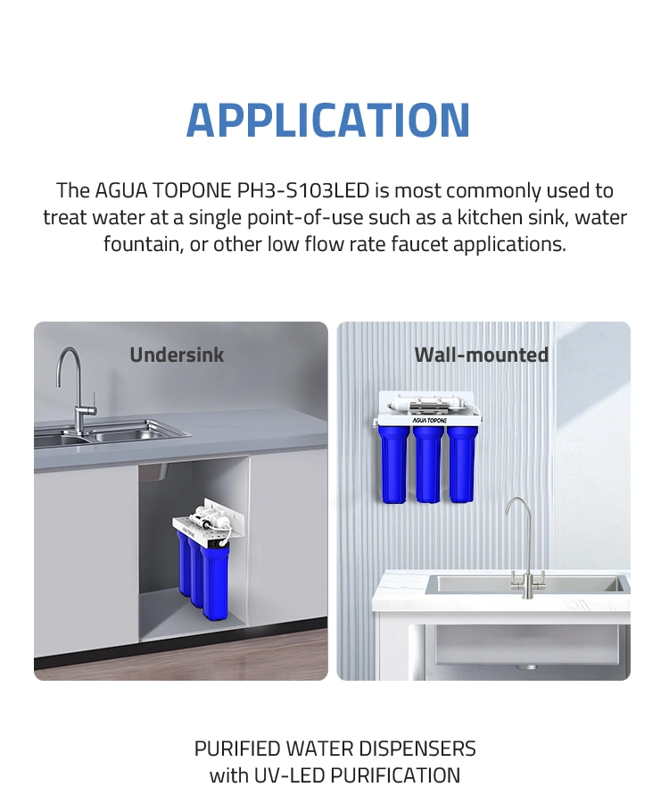 Germicidal UVC LED Water Disinfection for RO Water Purifier in Healthier Drinking Water Filters